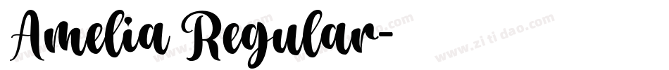 Amelia Regular字体转换